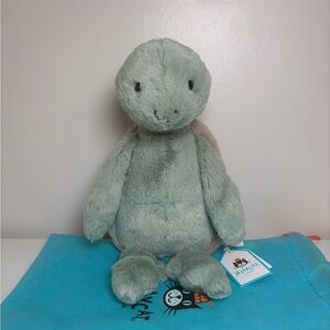 Jellycat BASHFUL TURTLE - Medium 11" - Authentic - BNWT W./Dust Bag